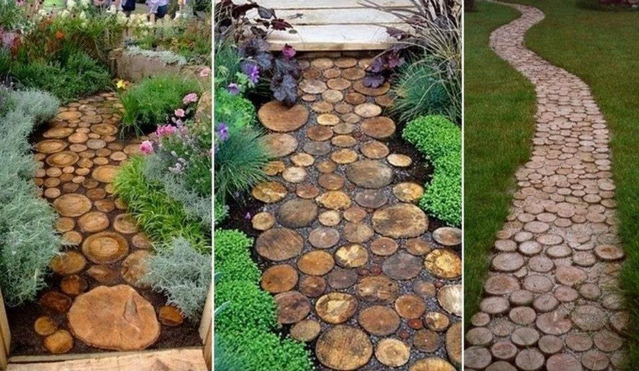 Drewniana ścieżka  Coś do ogrodu