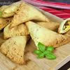 Pierogi z ciasta twarogowego z warzywami