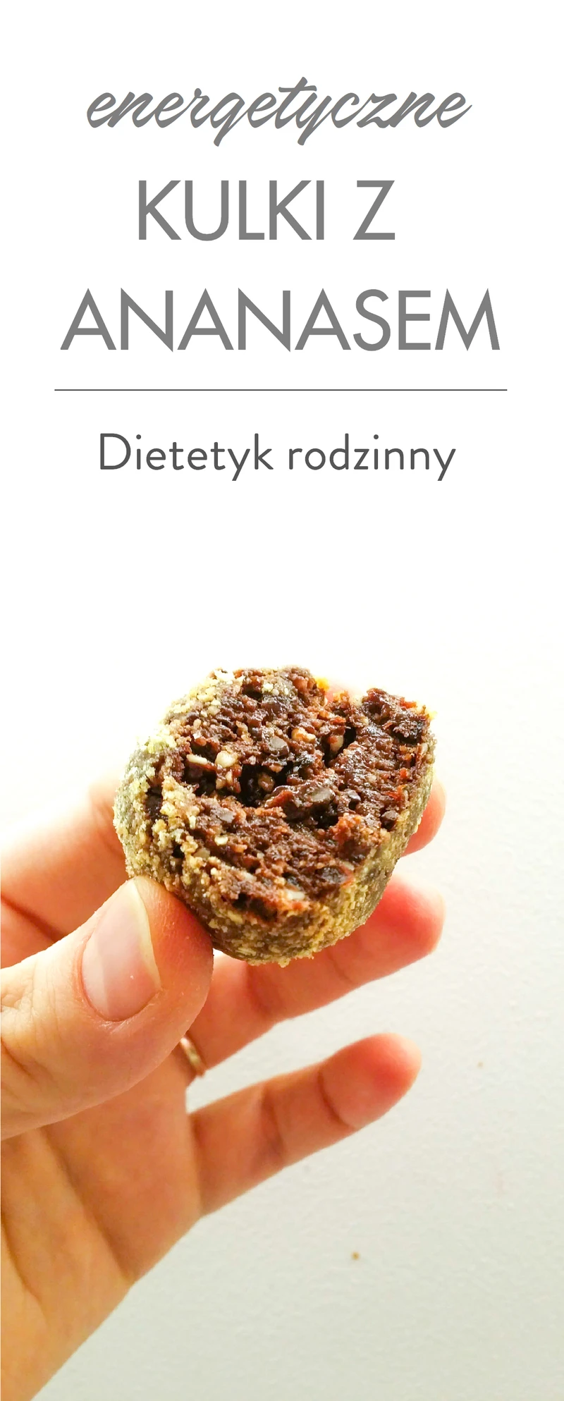 Energetyczne kulki z ananasem