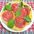 Omlet ze szpinakiem i pomidorem