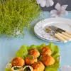 Klopsy drobiowe ze szpinakiem i mozzarellą