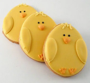 Wielkanocne ciasteczka kurczaczki