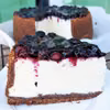 Sernik ricotta z borówkami