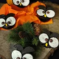 Halloweenowe marchewkowe sowy