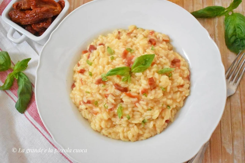 Kremowe risotto z suszonymi pomidorami