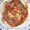 Labneh z pieczonymi pomidorkami koktajlowymi