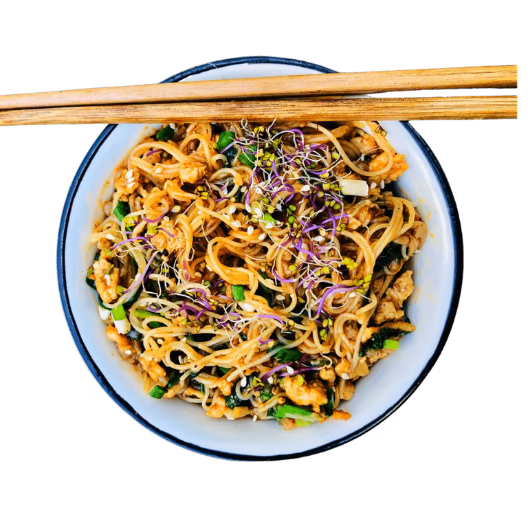Mayishangshu - makaron z mielonym indykiem