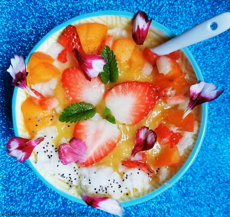 Smothie Ananas+mango+płatki ryżowe