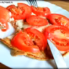 Owsiany omlet z mozzarellą