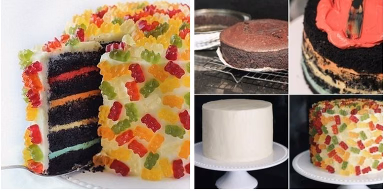 Urodzinowy tort w misie Haribo