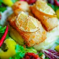 Ryba pieczona w chrupiącej parmezanowej panierce