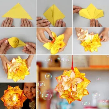 Piękne kwiaty z origami