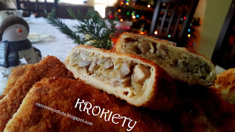 Krokiety z Pieczarkami, Kapustą i Serem
