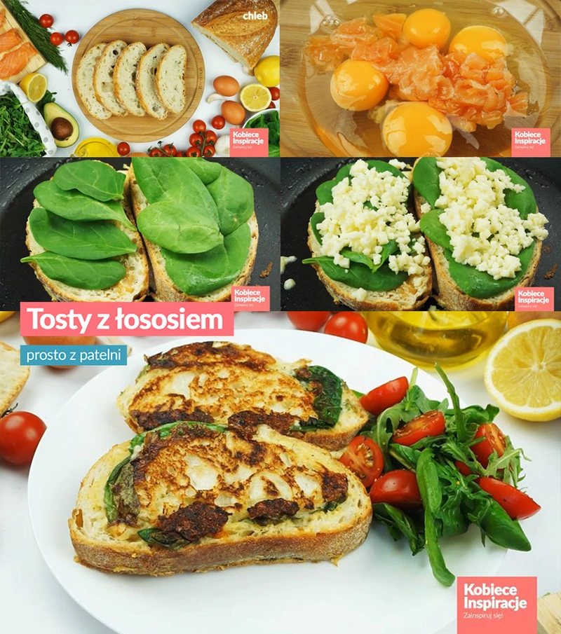 Tosty z łososiem prosto z patelni