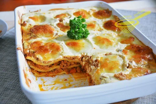 lasagne z ricottą i mozzarellą