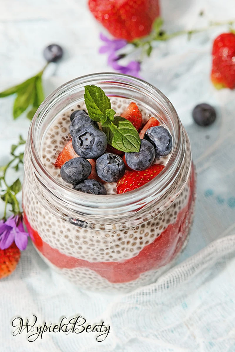 Migdałowy pudding chia