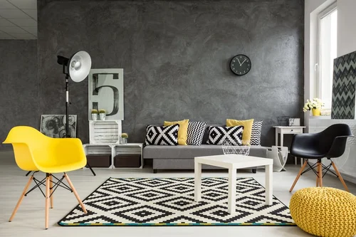 Nowoczesny salon minimalistyczny