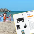 Ten składany wózek z Action to HIT dla rodziców i nie tylko! Uratuje każde wyjście na plaże i zakupy