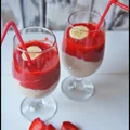 Koktajl truskawkowo-bananowy - bez grama cukru :)