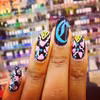 Kolorowy manicure we wzorki