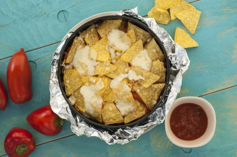 Zapiekanka meksykańska z nachos