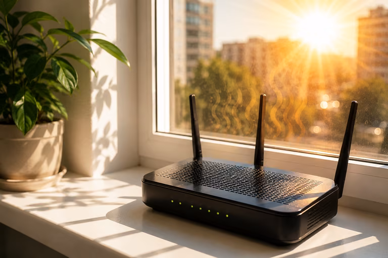 Masz router na parapecie? Podczas upałów może działać znacznie gorze