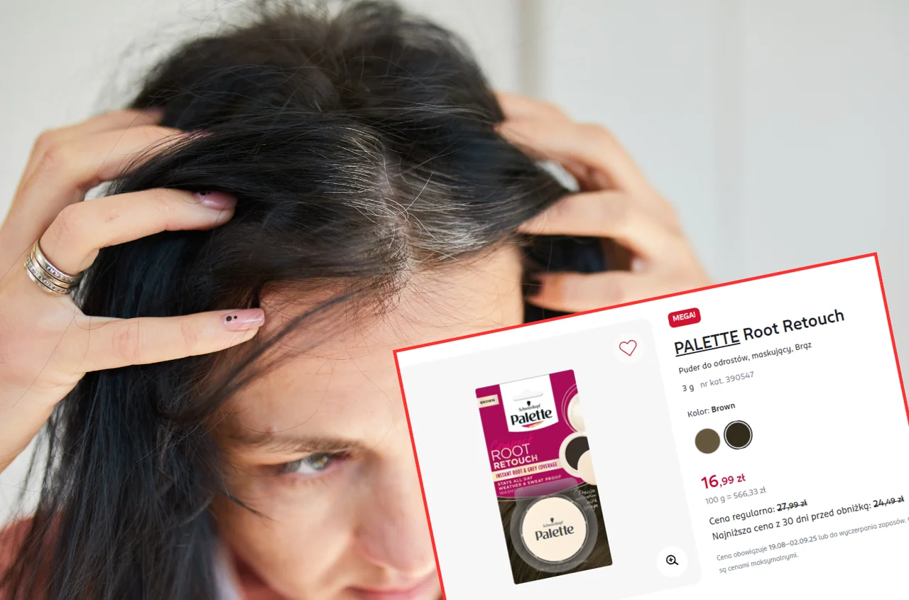 Ten puder z Rossmanna za 17 zł to totalny hit na siwe odrosty! Błyskawicznie maskuje, odporny na wilgoć i trzyma do następnego mycia