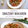 Smażony makaron po chińsku z jajkiem