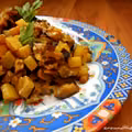 curry z ziemniaków i bakłażana
