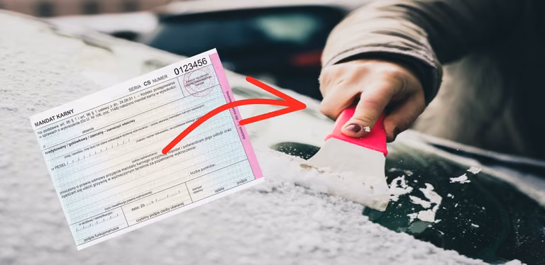 Skrobiesz szyby przy włączonym silniku? Możesz spodziewać się dwóch mandatów!