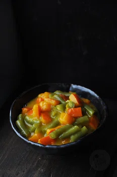 Dynia z fasolką szparagową