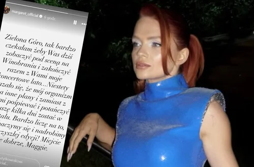 Margaret nie wystąpi dziś w Zielonej Górze. Wokalistka trafiła do szpitala tuż przed koncertem!