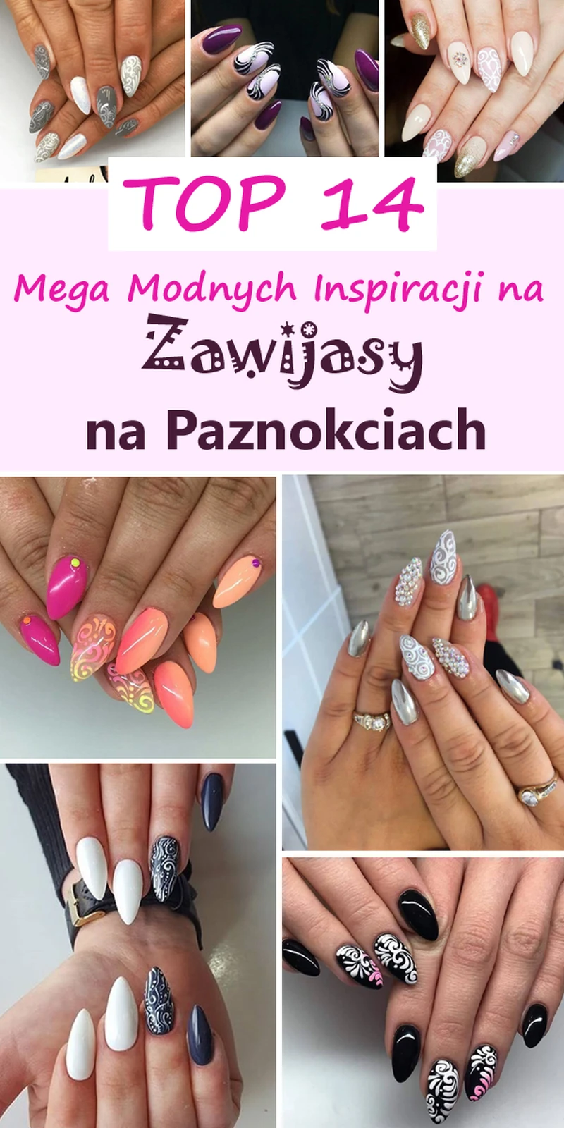 Top 14 Mega Modnych Inspiracji na Zawijasy na Paznokciach [GALERIA]