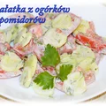 Sałatka z ogórków i pomidorów