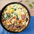FRITTATA Z DYNI I SZPINAKU Z FETĄ