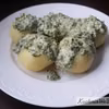 Kluski śląskie z sosem szpinakowym