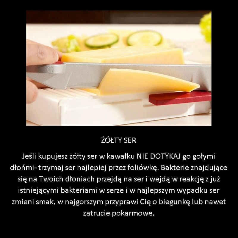 Nie popełniaj tego błędu krojąc ser!
