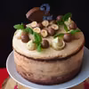 TORT KAWOWO-CZEKOLADOWY Z WIŚNIAMI