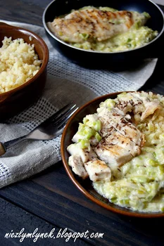 Grillowany kurczak w porach