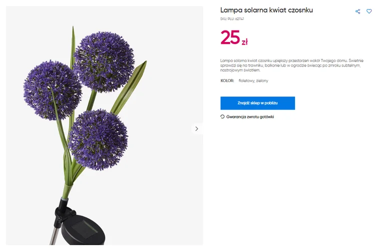 Zdjęcie Te lampa solarna za 25 zł z Pepco to HIT! Wygląda jak prawdziwy kwiat, a dodatkowo świeci w ciemności #1