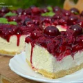 Sernik na zimno z wiśniami