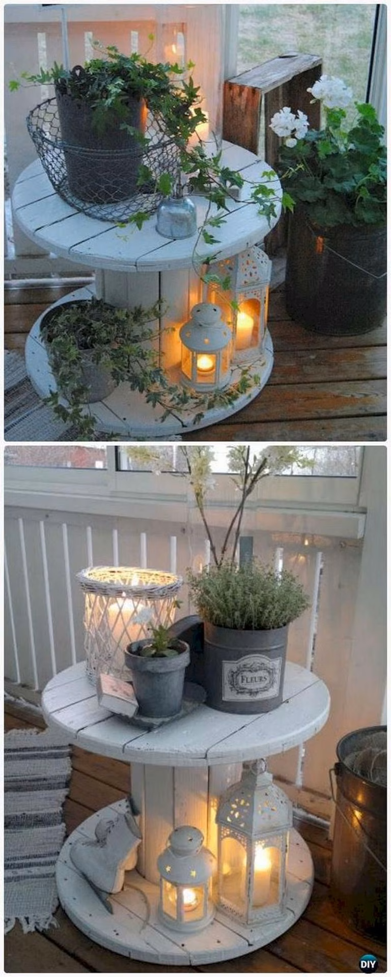 Recyklingowy stolik