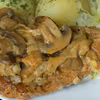 Łopatka pieczona z pieczarkami