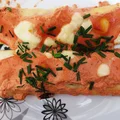 Naleśniki zapiekane z kurczakiem i fasolą