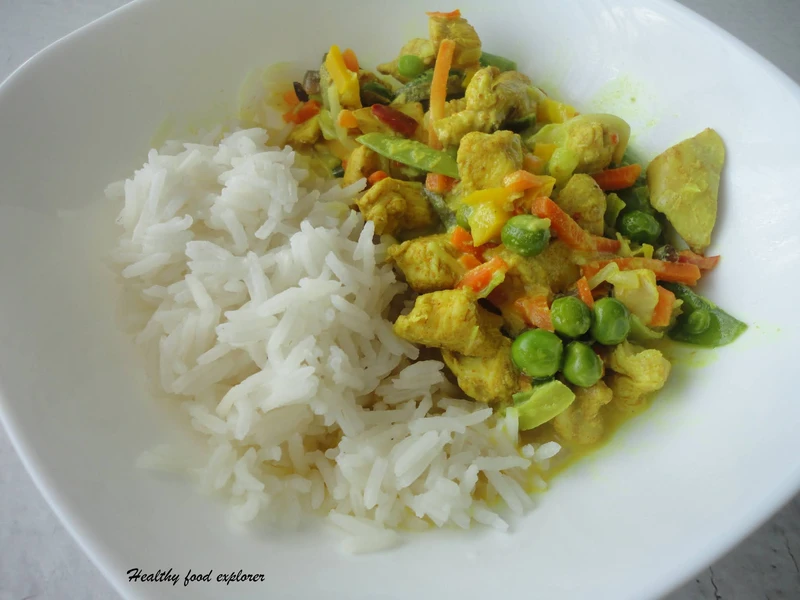 Curry z kurczakiem i warzywami