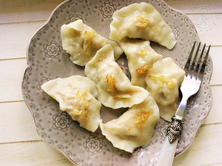 Pierogi Z Mięsa Z Rosołu Oraz Kapusty Podduszanej