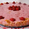 Torcik malinowy z budyniu BEZ PIECZENIA