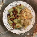 Szare kluski z boczkiem i zasmażaną kapustą