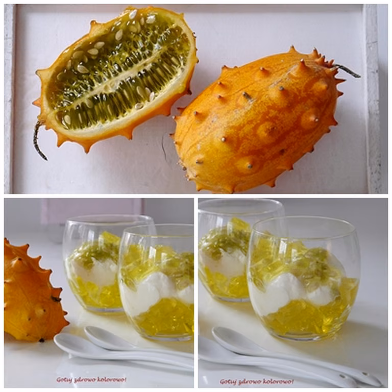 Kiwano - wartści odżywcze. deser z kiwano