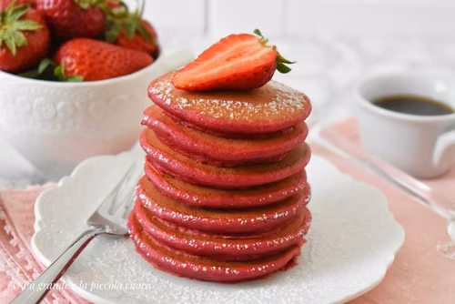 Słodkie pancakes z buraka